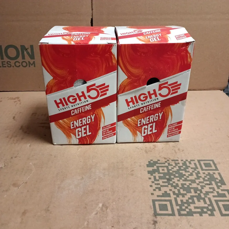 TOTE OF APPROXIMATELY 60 X 40G HIGH 5 CAFFEINE ENERGY GEL SACHETS 