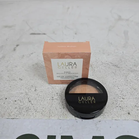 LAURA GELLER BAKED BALANCE-N-BRIGHTEN COLOR CORRECTING FOUNDATION GOLDEN MEDIUM 0.32 OZ