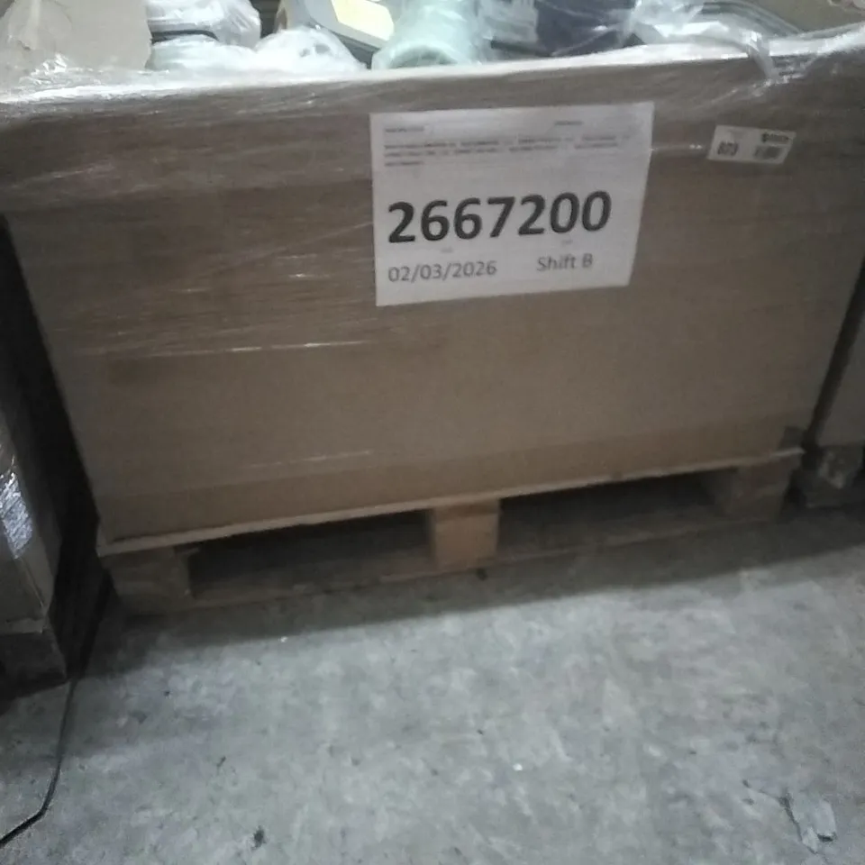 PALLET OF ASSORTED DIY, HOME IMPROVEMENT AND BUILDING PRODUCTS TO INCLUDE; POTHOLE REPAIR, EASY FIX MORTAR, BUBBLE WRAP, PANELLING ETC