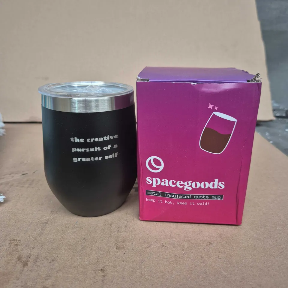 SPACEGOODS METAL INSULATED QUOTE MUG 