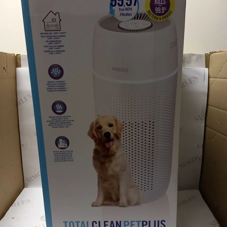 HOMEDICS TOTAL CLEAN PETPLUS AIR PURIFIER 