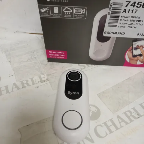 BYRON WIRED WI-FI VIDEO DOOR BELL
