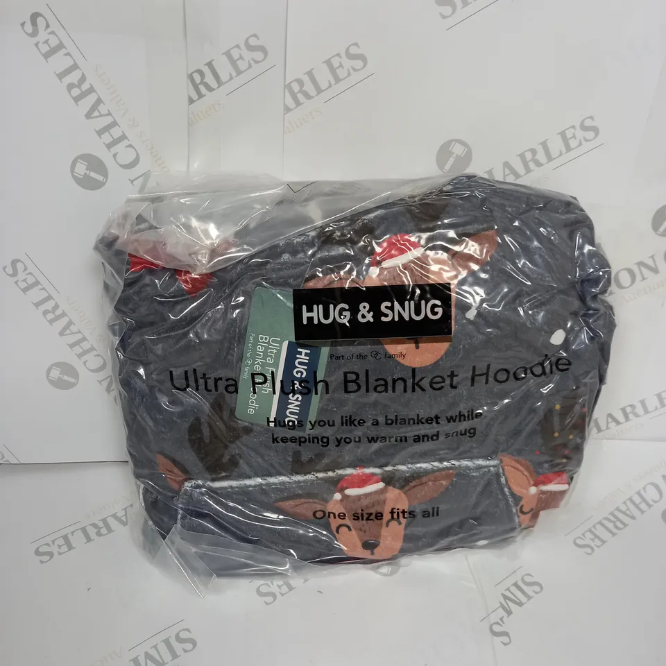 HUG AND SNUG ULTRA PLUSH BLANKET HOODIE