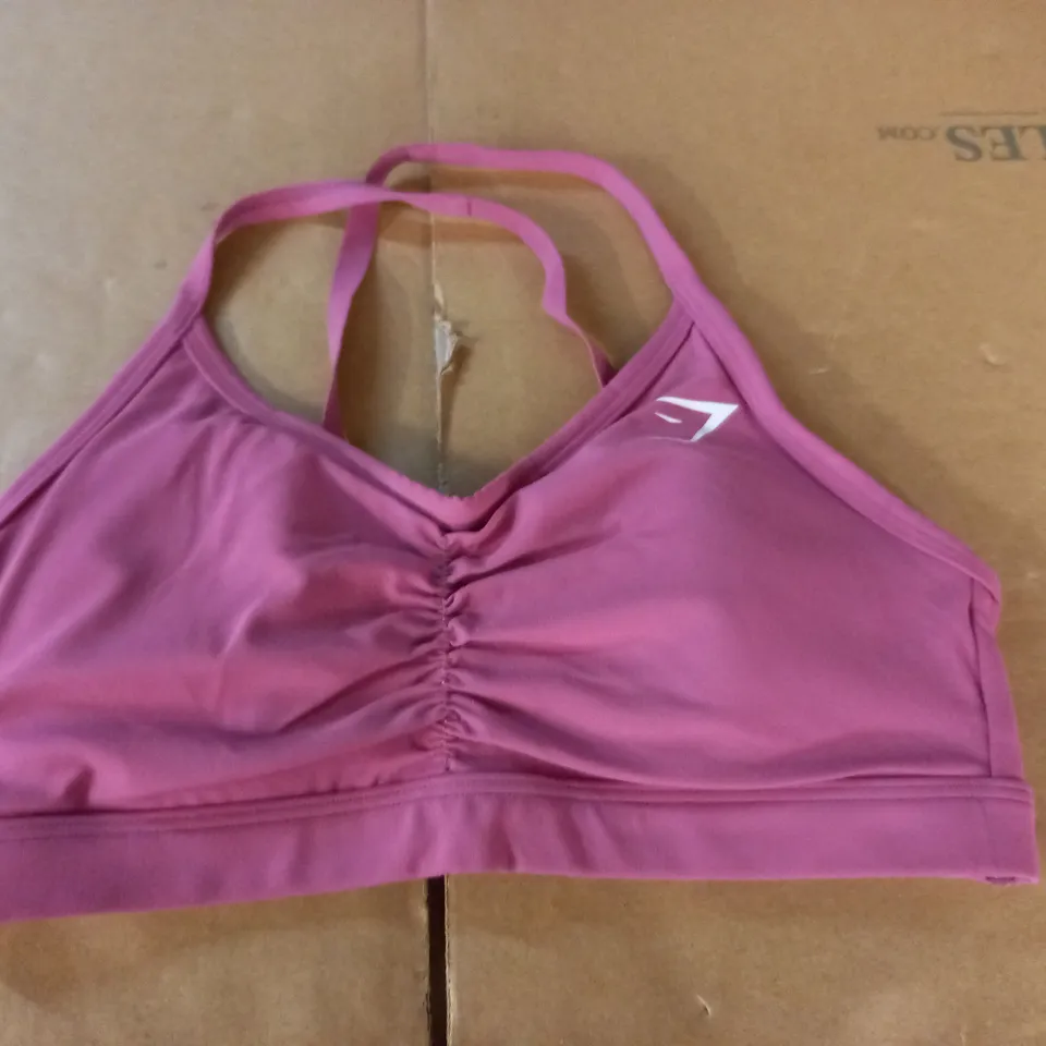 GYMSHARK PINK TRAINING BRA - S