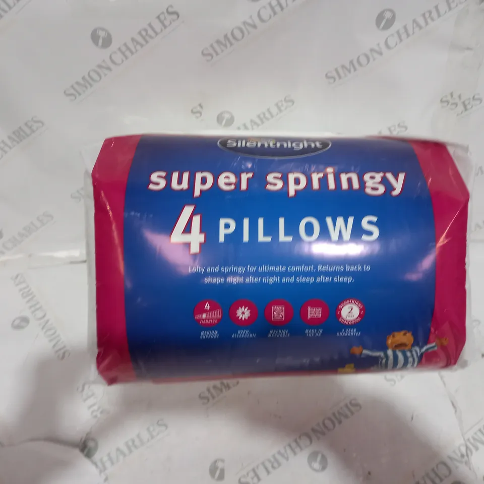 SILENTNIGHT - SUPER SPRINGY 4 PILLOWS 