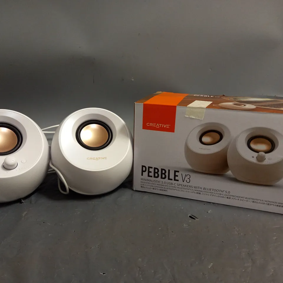 BOXED CREATIVE PEBBLLE V3 SPEAKER DUO