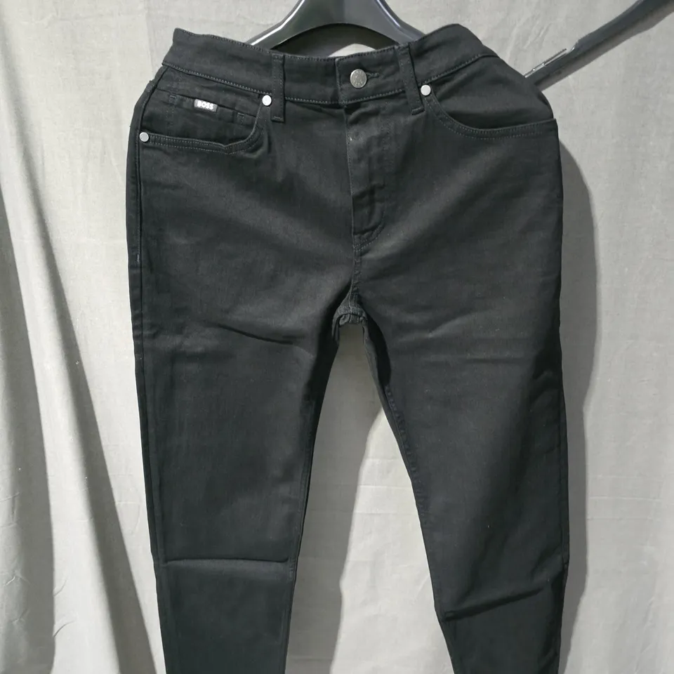 HUGO BOSS JEANS – REGULAR FIT, BLACK DENIM (MEN'S)