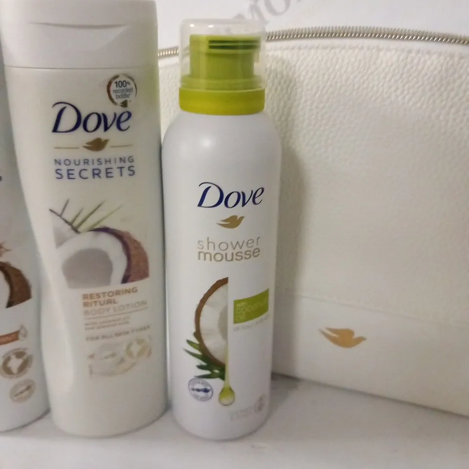 BOX OF 4 BRAND NEW DOVE NOURISHING SECRETS RELAXING RITUAL WASHBAG GIFT SET 