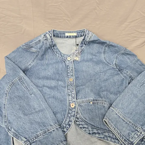 MALISSA J DENIM JACKET – MID WASH, WOMEN'S DENIM JACKET - ONE SIZE 