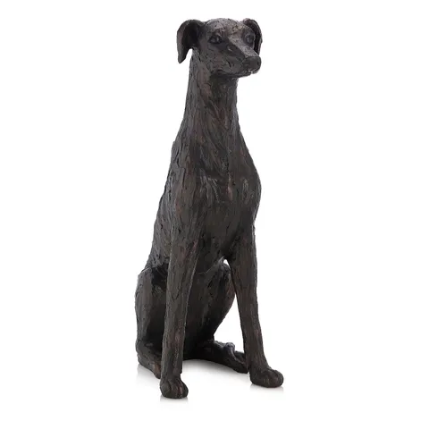 GARDEN REFLECTIONS ALICE THE LURCHER DOG SCULPTURE