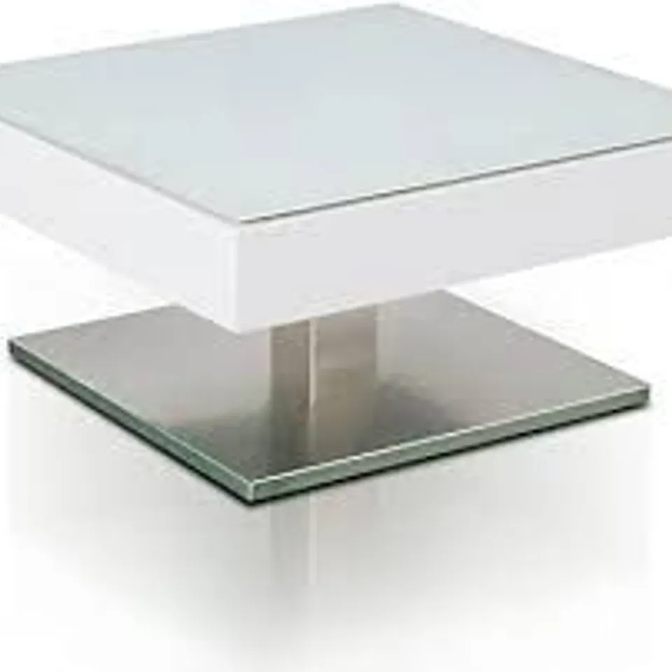 BRAND NEW BOXED MARIKO COFFEE TABLE GLASS WHITE/ WHITE MATT