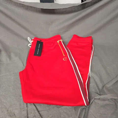 CRIMINAL DAMAGE WISE JOGGER IN RED/BURGUNDY SIZE XXL