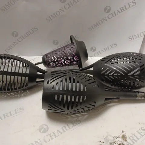 BOXED UNBRANDED MODERN DESIGN SOLAR TORCH LIGHTS - PACK OF 4