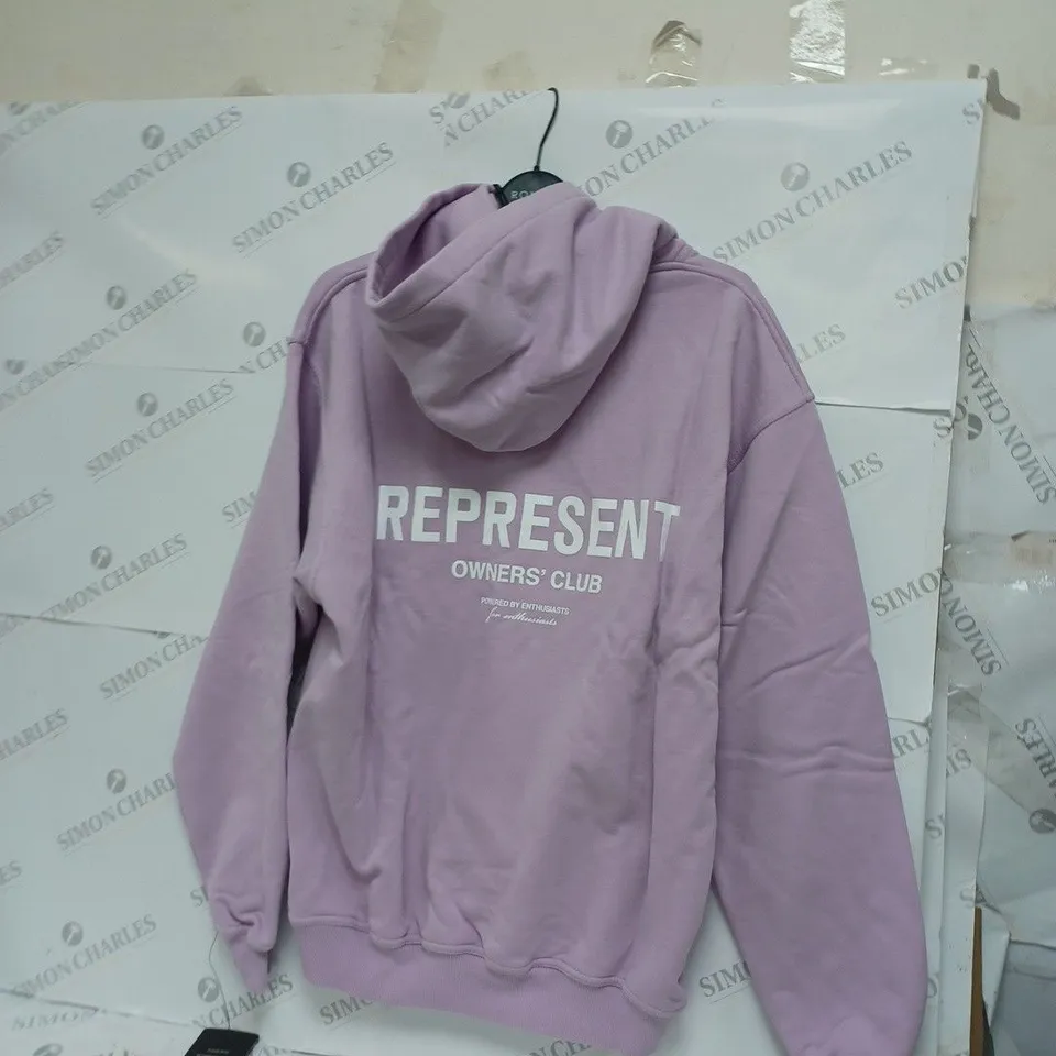 REPRESENT OWNERS CLUB HOODIE - PASTEL LILAC SMALL 