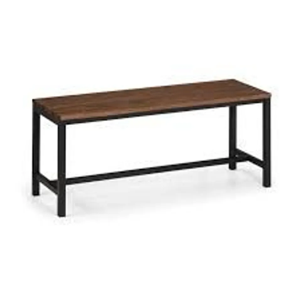 BOXED TRIBECA BENCH - BLACK/SONOMA OAK-EFFECT (1 BOX)