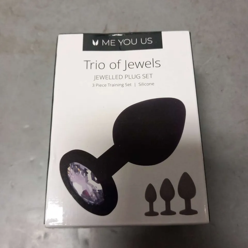 BOXED ME YOU US TRIO OF JEWELLS JEWELLED PLUG SET