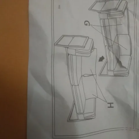 BOXED TWO SEATER CHILDRENS SOFA