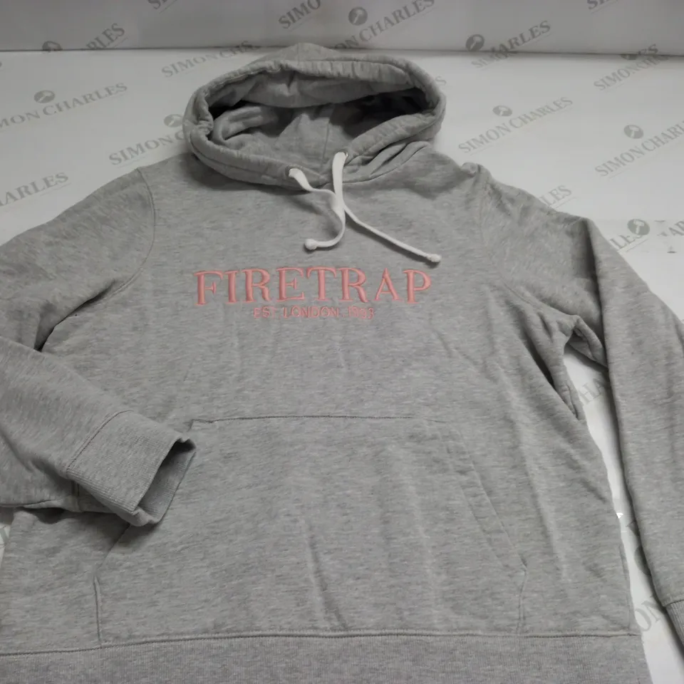 FIRETRAP GREY HOODIE - UK 12