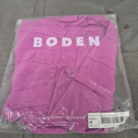 BODEN ANNA DOUBLE CLOTH SHORT DRESS – PINK (WOMENS, SIZE 35 LABEL)