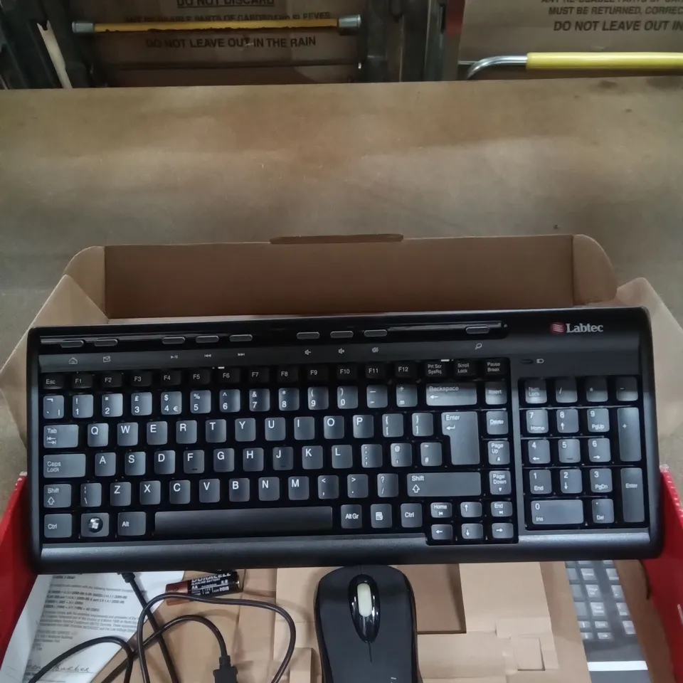 BOXED LABTECH WIRELESS KEYBOARD AND MOUSE SET