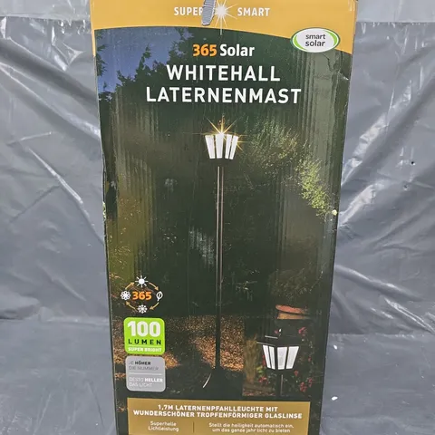 BOXED SMART SOLAR WHITEHALL SOLAR LAMP POST