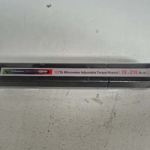 1/2IN DR. MICROMETER ADJUSTABLE TORQUE WRENCH (28-210 NยทM) โ BOXED