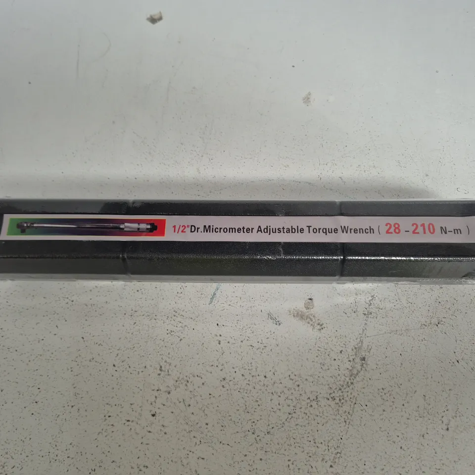 1/2IN DR. MICROMETER ADJUSTABLE TORQUE WRENCH (28-210 N·M) – BOXED