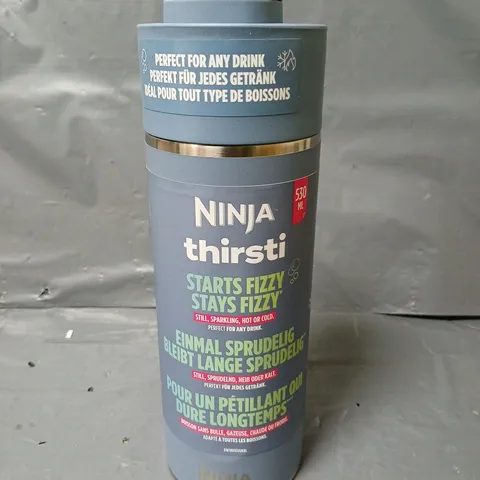 NINJA THIRSTI WATER BOTTLE AND FLASK - 530ML - BLUE