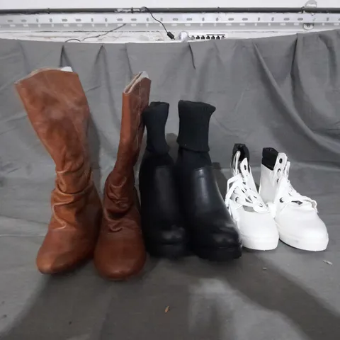 APPROXIMATELY 10 PAIRS OF ASSORTED WOMEN SHOES IN VARIOUS STYLES AND SIZES