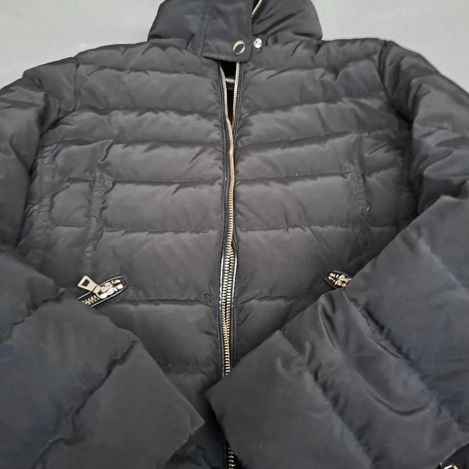 ZARA WOMAN DOWN JACKET IN BLACK - MEDIUM