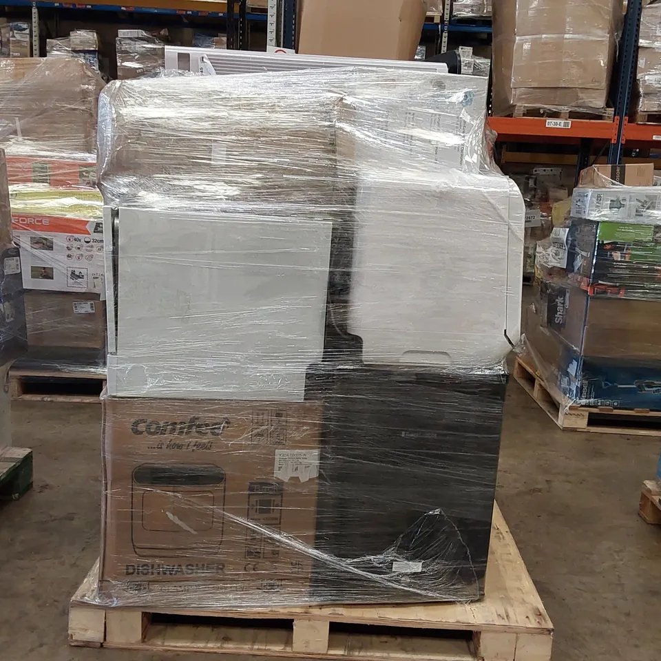 PALLET OF APPROXIMATELY 16 UNPROCESSED RAW RETURN HOUSEHOLD AND ELECTRICAL GOODS TO INCLUDE;