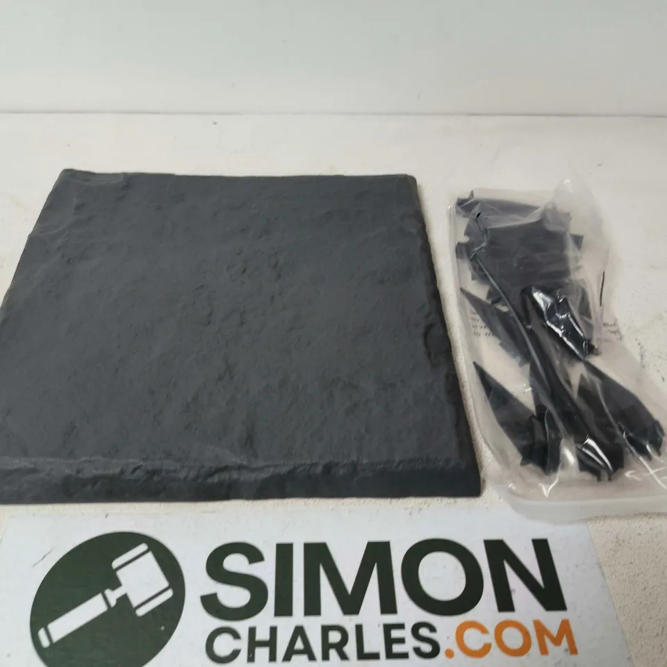 BOX OF 4 PERFECT PATH PREMIUM FAUX SLATE STEPPING STONES