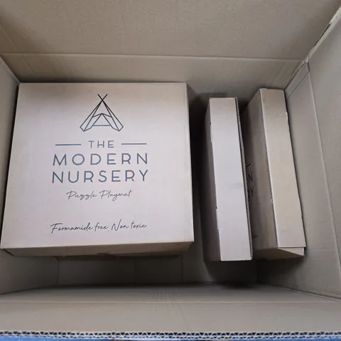 BOX OF APPROXIMATELY 8 BOXES OF THE MODERN NURSERY PUZZLE PLAYMAT EXTENSIONS X 4 PER BOX