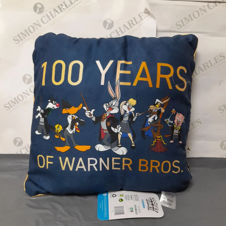 100 YEARS OF WARNER BROS LOONY TUNES HARRY POTTER CUSHION BLUE