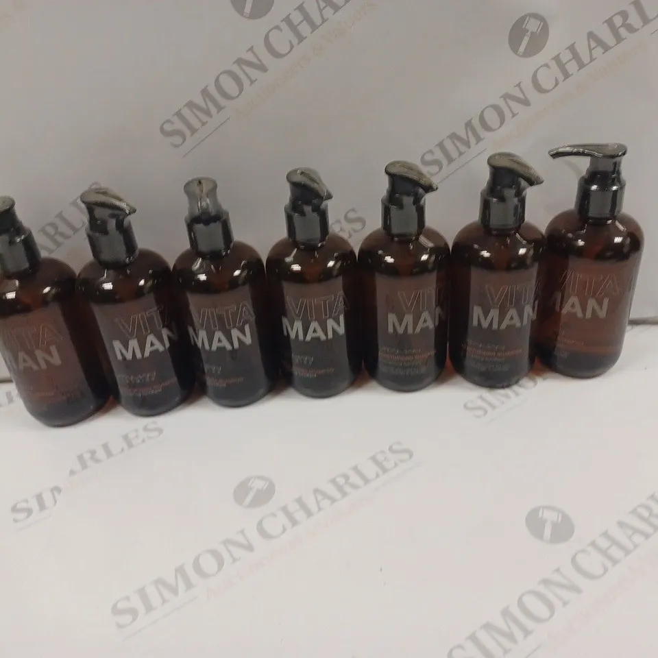 LOT OF 7 VITA MAN VITAMAN MOISTURISING SHAMPOO 