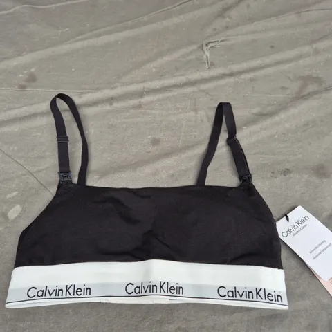 CALVIN KLEIN MATERNITY NURSING BRALETTE - BLACK - SIZE SMALL