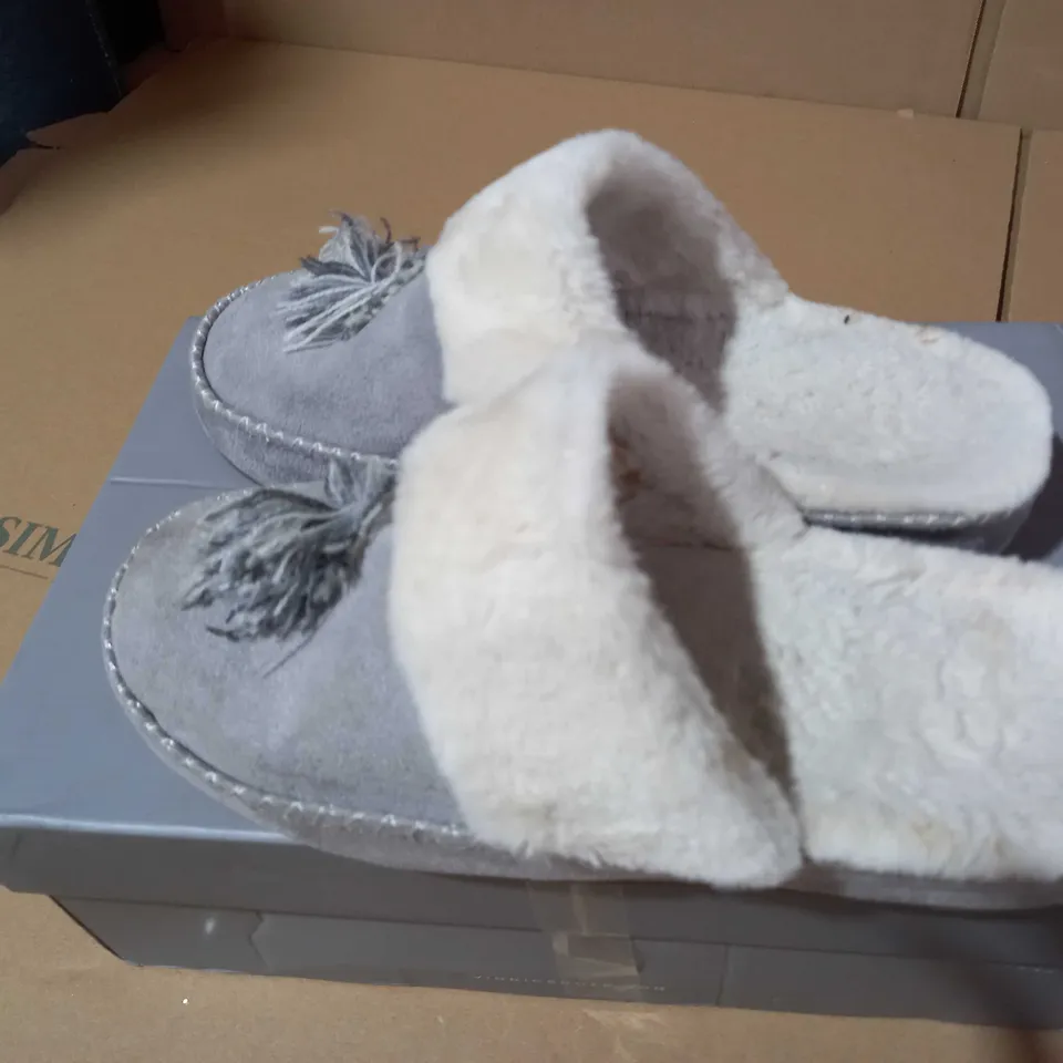VIONIC GRACE SLIPPER GREY SIZE 5