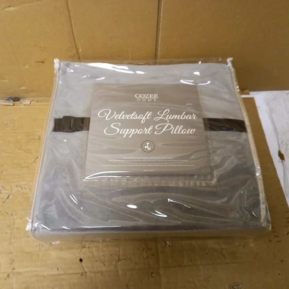 COZEE HOME VELVETSOFT LUMBAR SUPPORT PILLOW