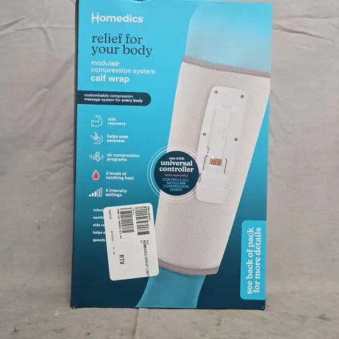 BOXED HOMEDICS MODULAR COMPRESSION SYSTEM CALF WRAP