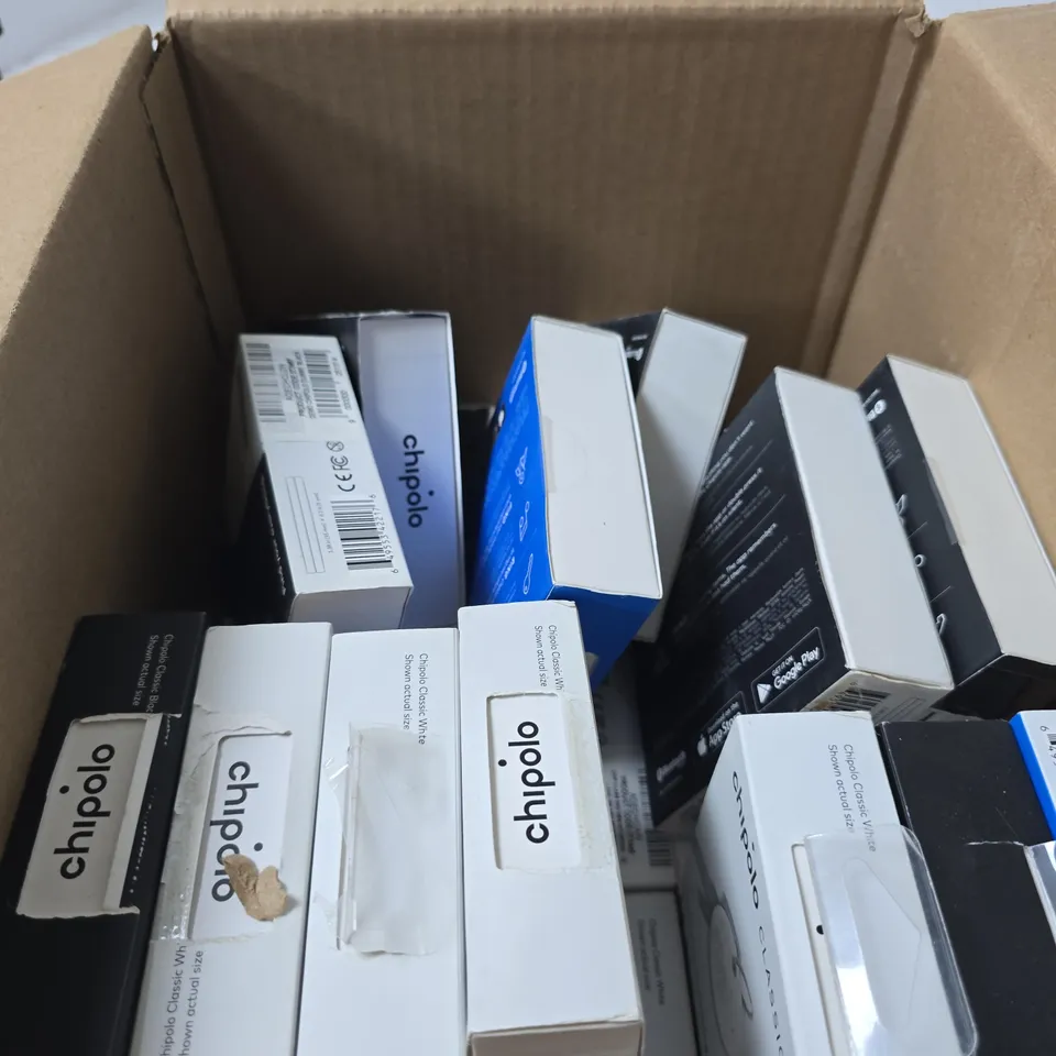 BOX OF APPROXIMATELY 25 X CHIPOLO CLASSIC KEY FINDER – BOXED