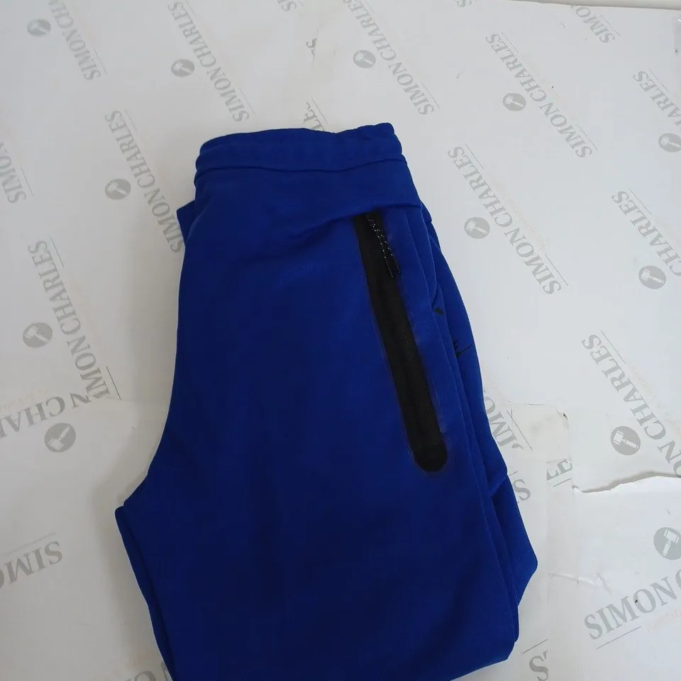 MENS NIKE TECH FLEECE BLUE TRACK PANTS LARGE 