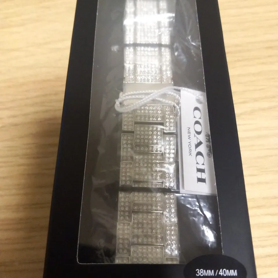 BOXED COACH WATCH STRAP COMPATIBLE WITH APPLE WATCH