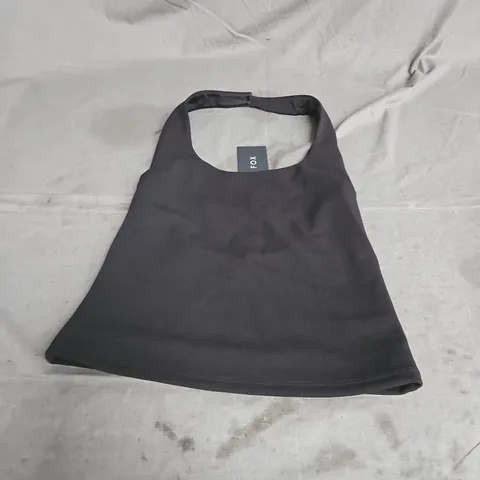 WHITE FOX THE FAST LIFE HALTER TOP IN BLACK SIZE M