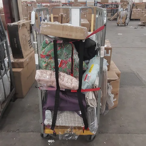 CAGE CONTAINING ASSORTED HOUSEHOLD PRODUCTS/FURNITURE PARTS ECT // CAGE NOT INCLUDED