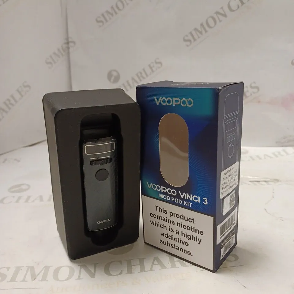 BOXED VOOPOO VINCI 3 MOD POD KIT - CARBON FIBRE BLACK.