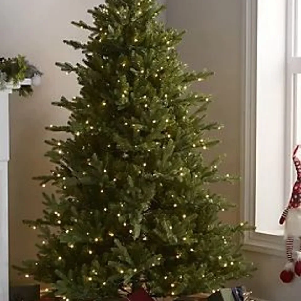 SANTA'S BEST 116 FUNCTION PRE-LIT GUMDROP AUBURN CHRISTMAS TREE - COLLECTION ONLY
