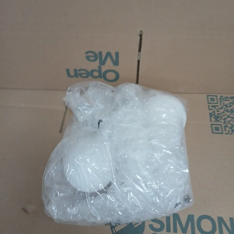 SET OF 2 RECHARGEABLE GLASS WALL LIGHTS