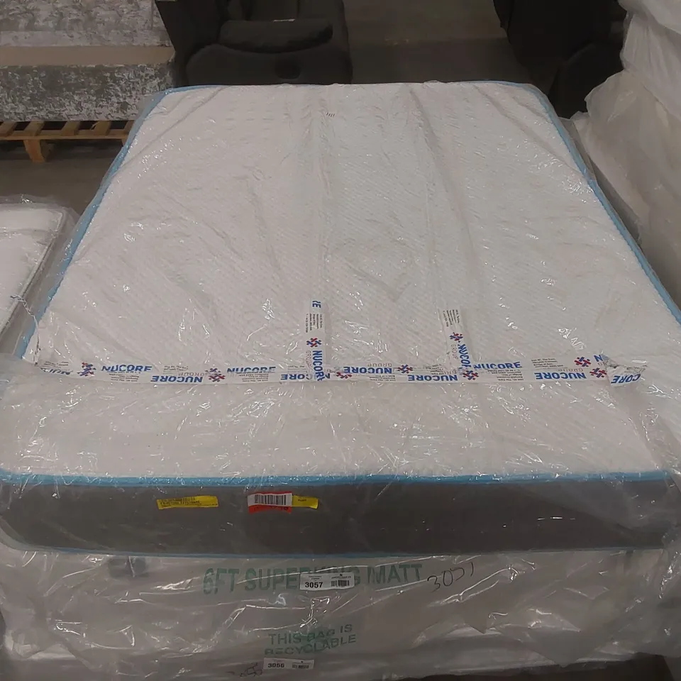 QUALITY BAGGED 4'6" DOUBLE HAPPY EXTRA DEEP MEMORY FOAM SPRING MATTRESS 