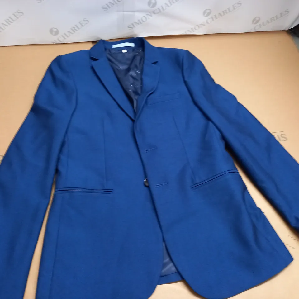 M&S BLUE SUIT JACKET - 11/12 YEARS