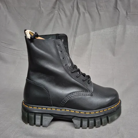 BOXED PAIR OF DR.MARTENS AUDRICK 8-EYE BOOTS - UK SIZE 6.5